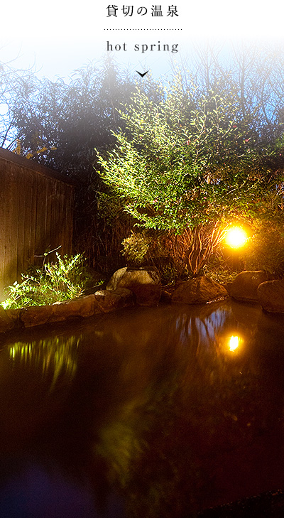 貸切の温泉 hot spring