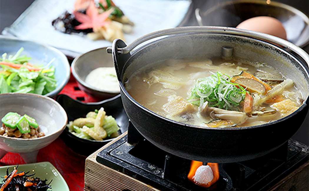 山小屋の朝ごはん